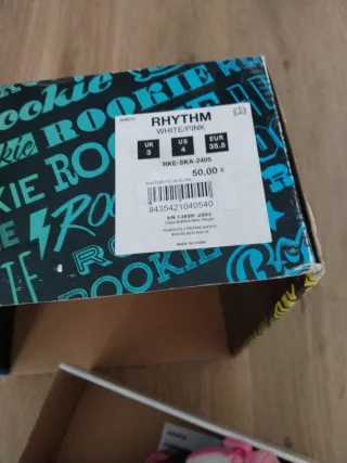 Patines Rookie blancos y rosas