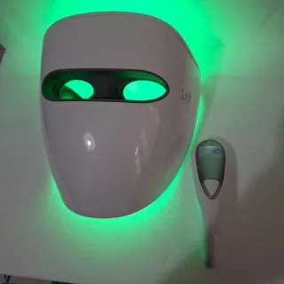 Maschera LED Viso Blu e Bianca