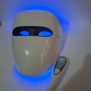 Maschera LED Viso Blu e Bianca