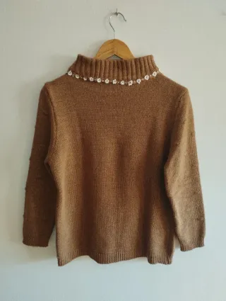 Jersey vintage mujer cuello alto