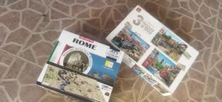 Lote 2 Puzzles 4D Cityscape Roma y Londres