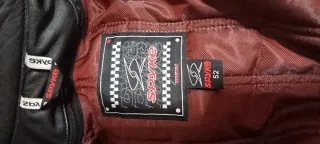 Cazadora de cuero Spyke para moto