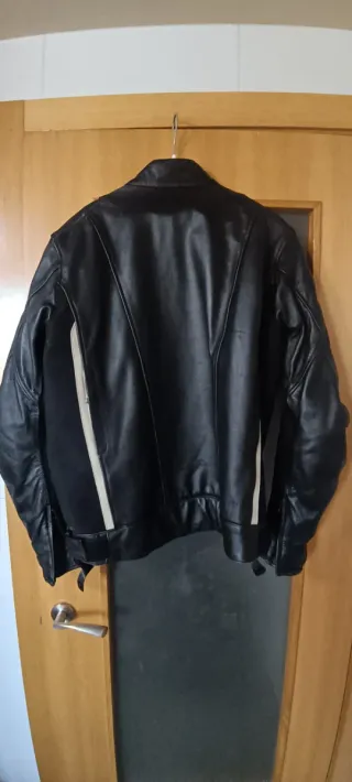 Cazadora de cuero Spyke para moto