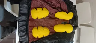 Cazadora de cuero Spyke para moto