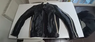 Cazadora de cuero Spyke para moto