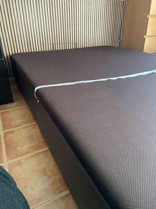 Canapé y colchón 135x200 tela