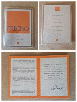 Vetrina Pregno in legno e vetro