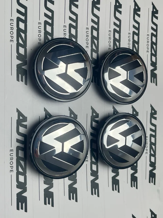 Tapas bujes Volkswagen para llantas 70 mm (4 u.)