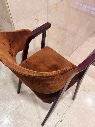 Sillas comedor clásicas retro - Marrón y madera