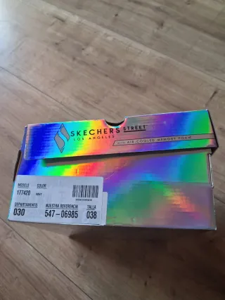 Zapatillas Skechers Blancas y Rosas Talla 38