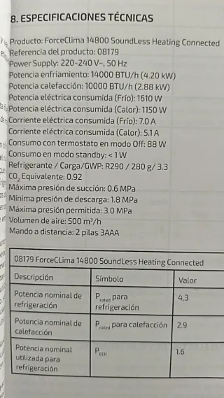 Cecotec Aire Acondicionado Bomba Calor Wifi