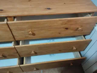 Cajonera de madera con 6 cajones