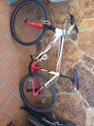 Bicicleta MTB JL-WENTI HOVER Blanca y Roja