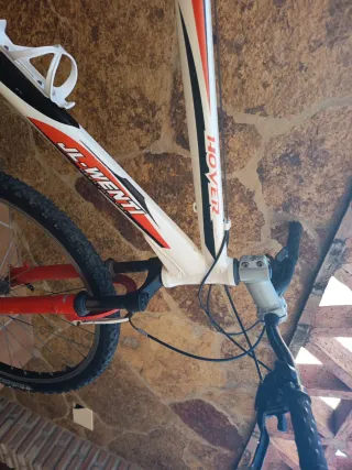 Bicicleta MTB JL-WENTI HOVER Blanca y Roja