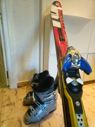 Esquís Salomon y Botas Head