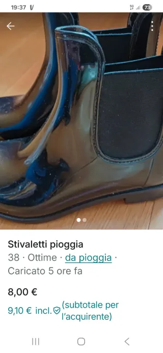Stivaletti pioggia donna n.38