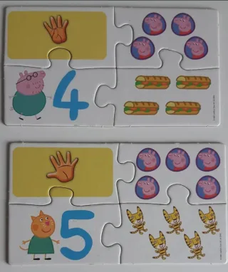 Puzzle Educa Peppa Pig Los Números 3-4 años