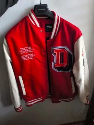 Bomber Zara Rossa e Bianca Taglia M