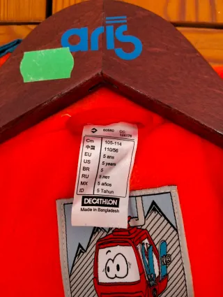 Mono neve Decathlon, 5 anni.