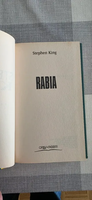 Libro rabia de stephen king