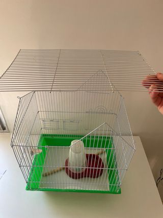 Jaula con bandeja extraíble