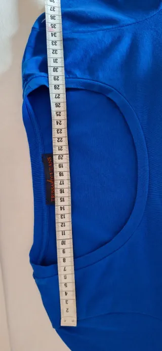 Maglia Trussardi blu con cuore glitter