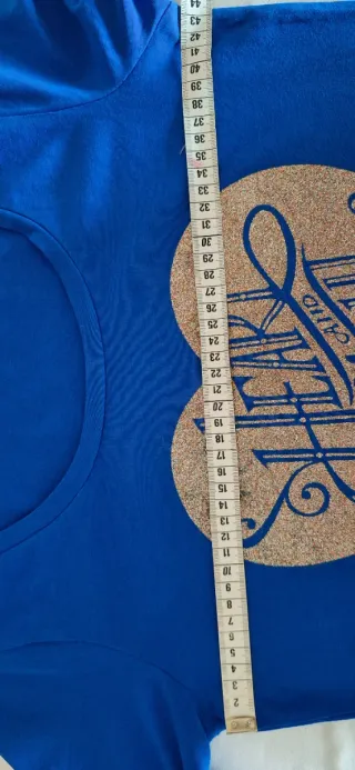 Maglia Trussardi blu con cuore glitter