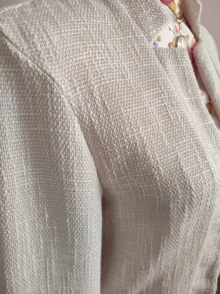 Blazer beige panna elegante sportivo