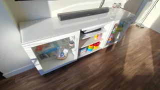 Banak Mesa comedor con 4 sillas cómoda y espejo