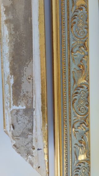 Cuadro Marco Barocco Grande Pan de Oro, Antiguo