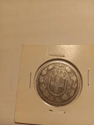 Moneta 2 Lire 1881 Umberto I Italia