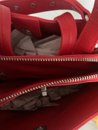 Mochila Desigual Roja con Tachuelas