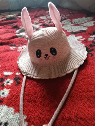 Gorra Oreja Saltarina Panda Rosa