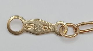 Cadena Fígaro de oro 18k, 1,7gr, Ref. O-343.