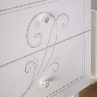 Coppia Comodini Moderni 2 Cassetti Bianco 51 cm