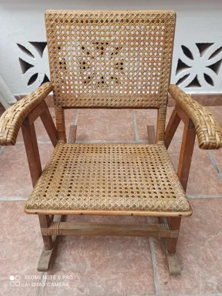 butaca de ratán niños