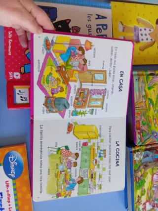 Lote cuentos cartón duro ideal bebés