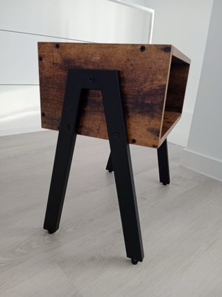 Mesitas de noche madera y metal