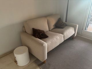 Sofá de 3 plazas beige