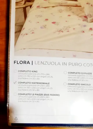 Completo Lenzuola Caleffi Matrimoniale