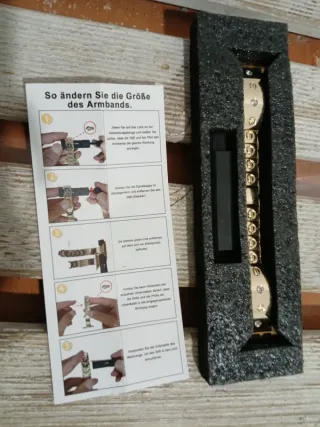 Correa Apple Watch Eslabones Dorada + Kit