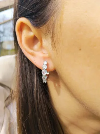 Brincos Prata com Zircónias