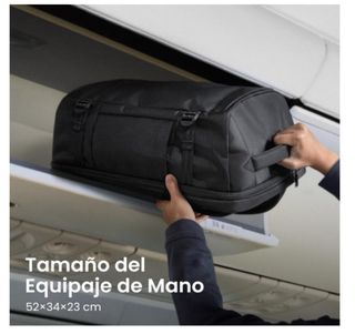 Mochila Tomtoc 40L para viaje o escapadas.
