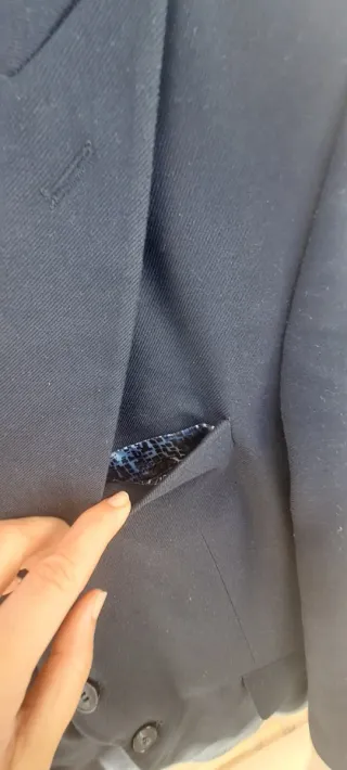 Traje Chaqueta Azul Marino S 44