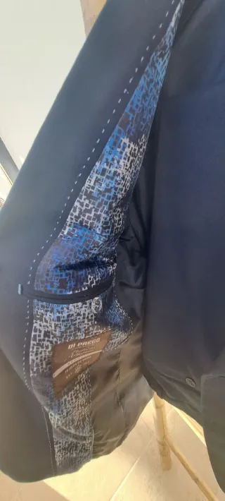 Traje Chaqueta Azul Marino S 44