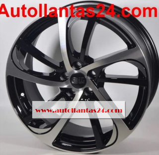 Juego de 4 llantas audi almedia black 18