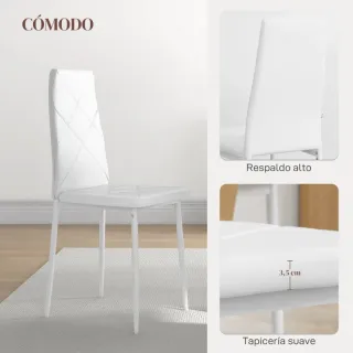 Juego de 6 sillas de comedor