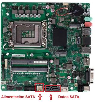 PC SFF miniITX con i5-12500T