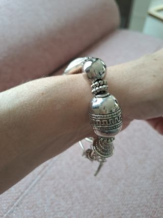 Pulsera cuentas y charms hada nueva