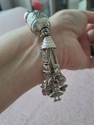 Pulsera cuentas y charms hada nueva
